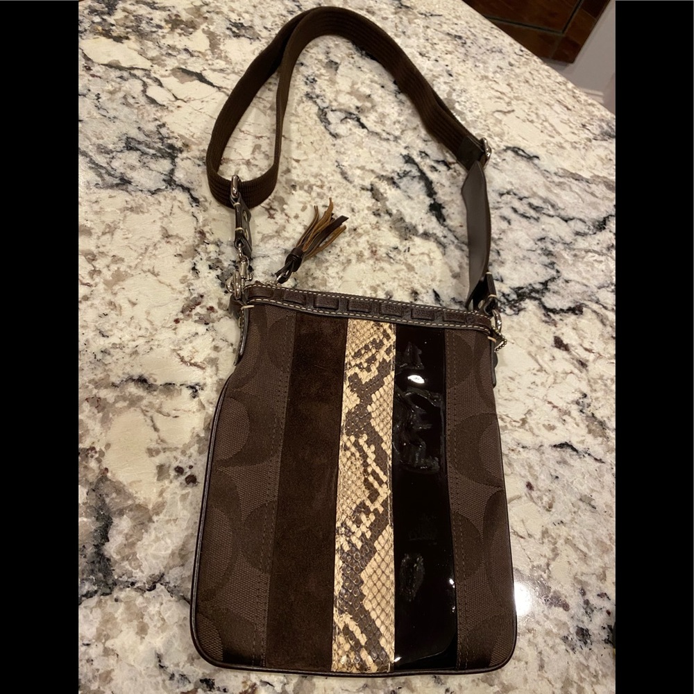 Coach brown crossbody